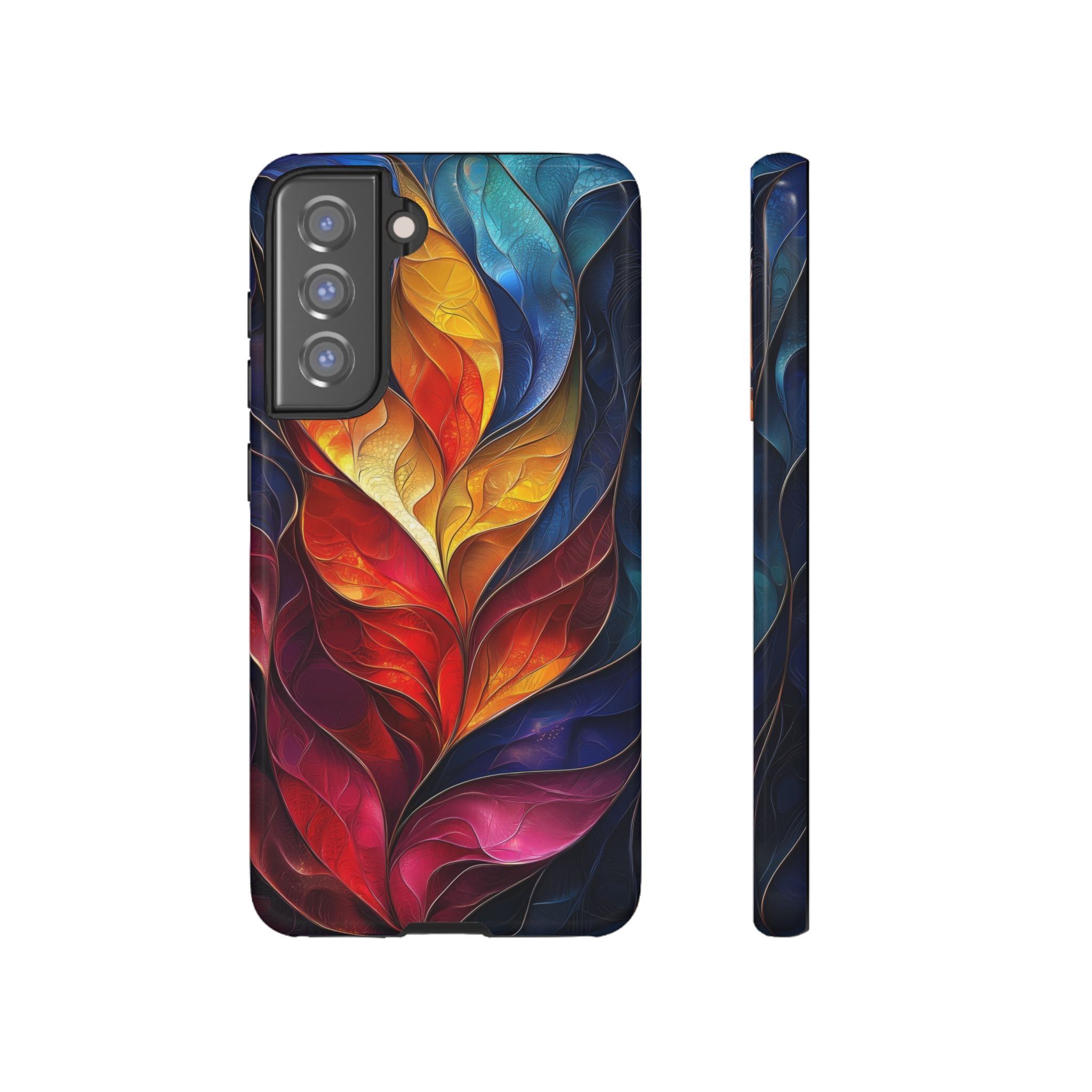 Abstract Colourful Leaf Samsung Galaxy Case
