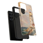 Lighthouse Samsung Galaxy Phone Case | Coastal Stained Glass Phone Case