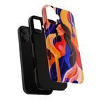 Abstract Colourful Woman MagSafe iPhone Tough Case | Vibrant Artistic