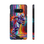 Vibrant American Football Runner Samsung Galaxy Phone Case