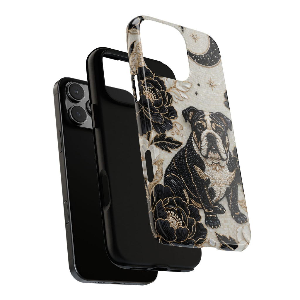 Bulldog Floral iPhone Case — Moon & Peony Protective Case