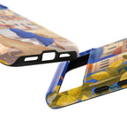 Mediterranean Village Google Pixel Phone Case | Scenic Sailboat & Lemon Grove Design