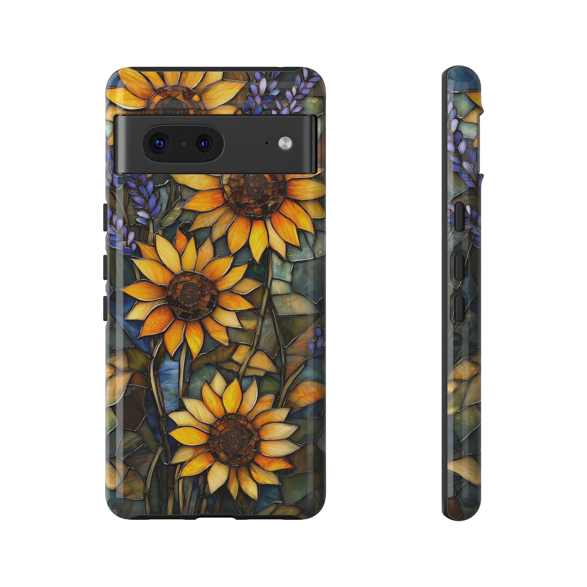 Sunflower Stained Glass Tough Google Pixel Case