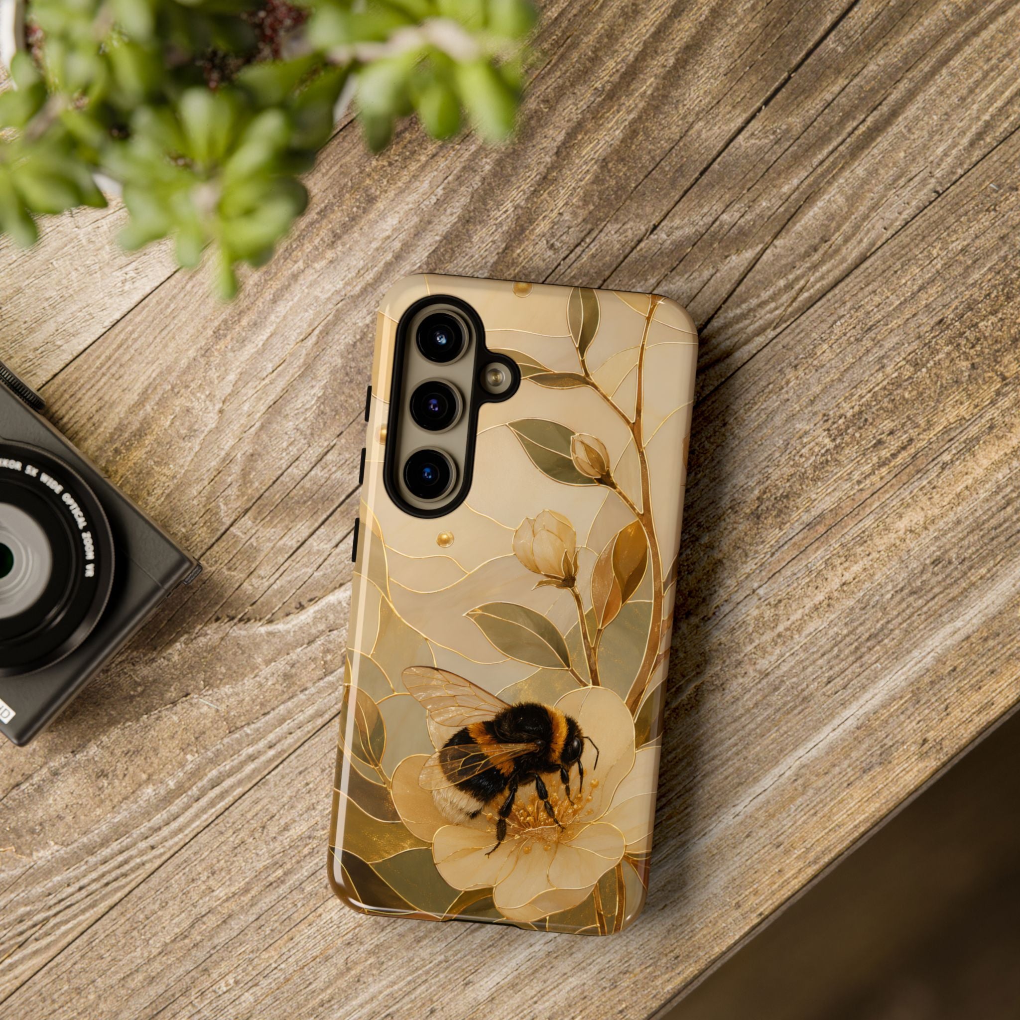 Bumblebee Samsung Galaxy Phone Case | Bee Floral Phone Case