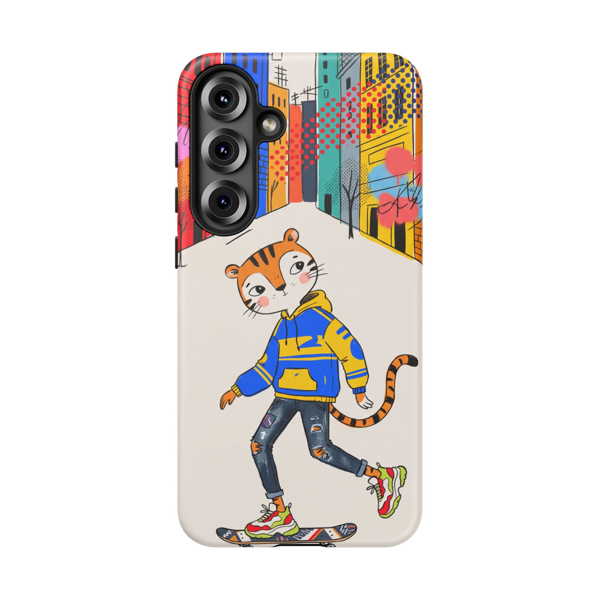 Skater Tiger Samsung Galaxy Phone Case