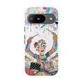 Custodia per telefono Google Pixel Drummer Boy | Cover protettiva colorata con batteria da cartone animato