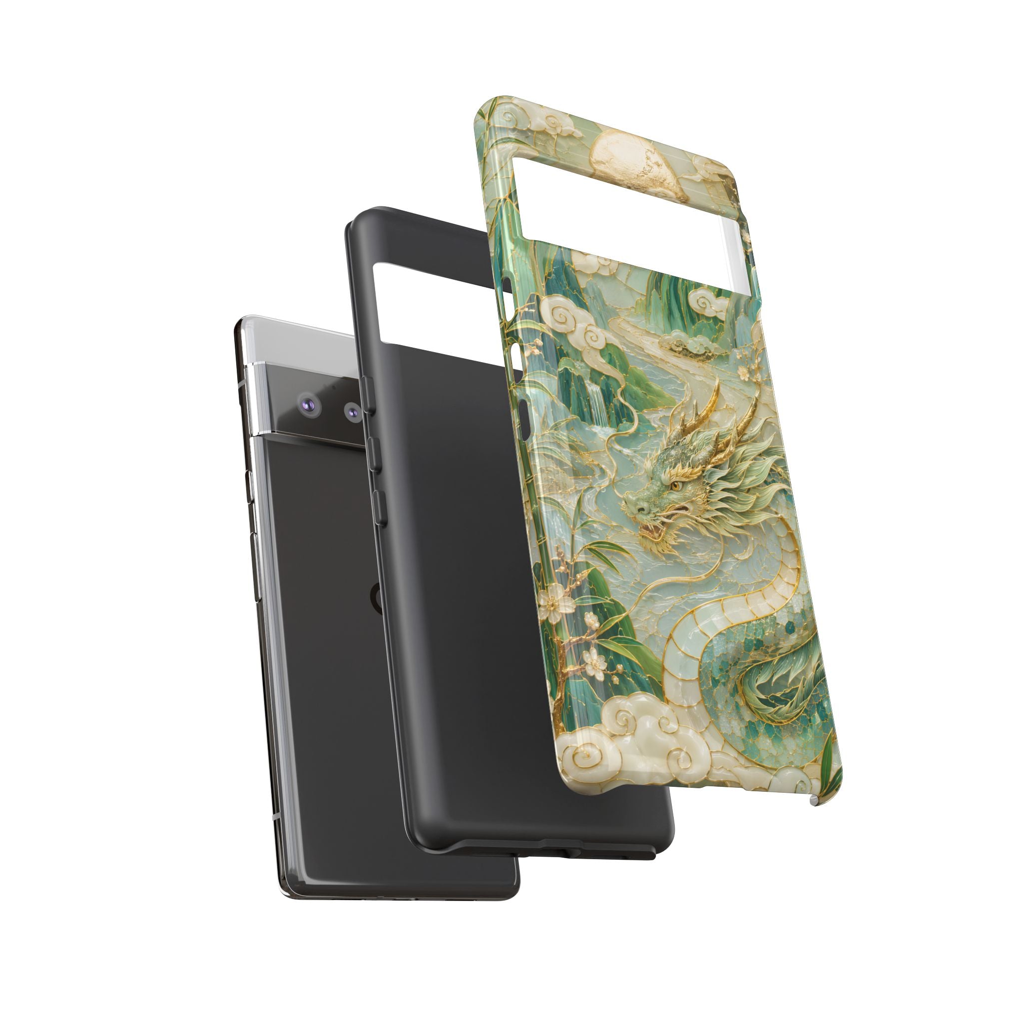 Chinese Dragon Google Pixel Phone Case | Jade Dragon Art Cover