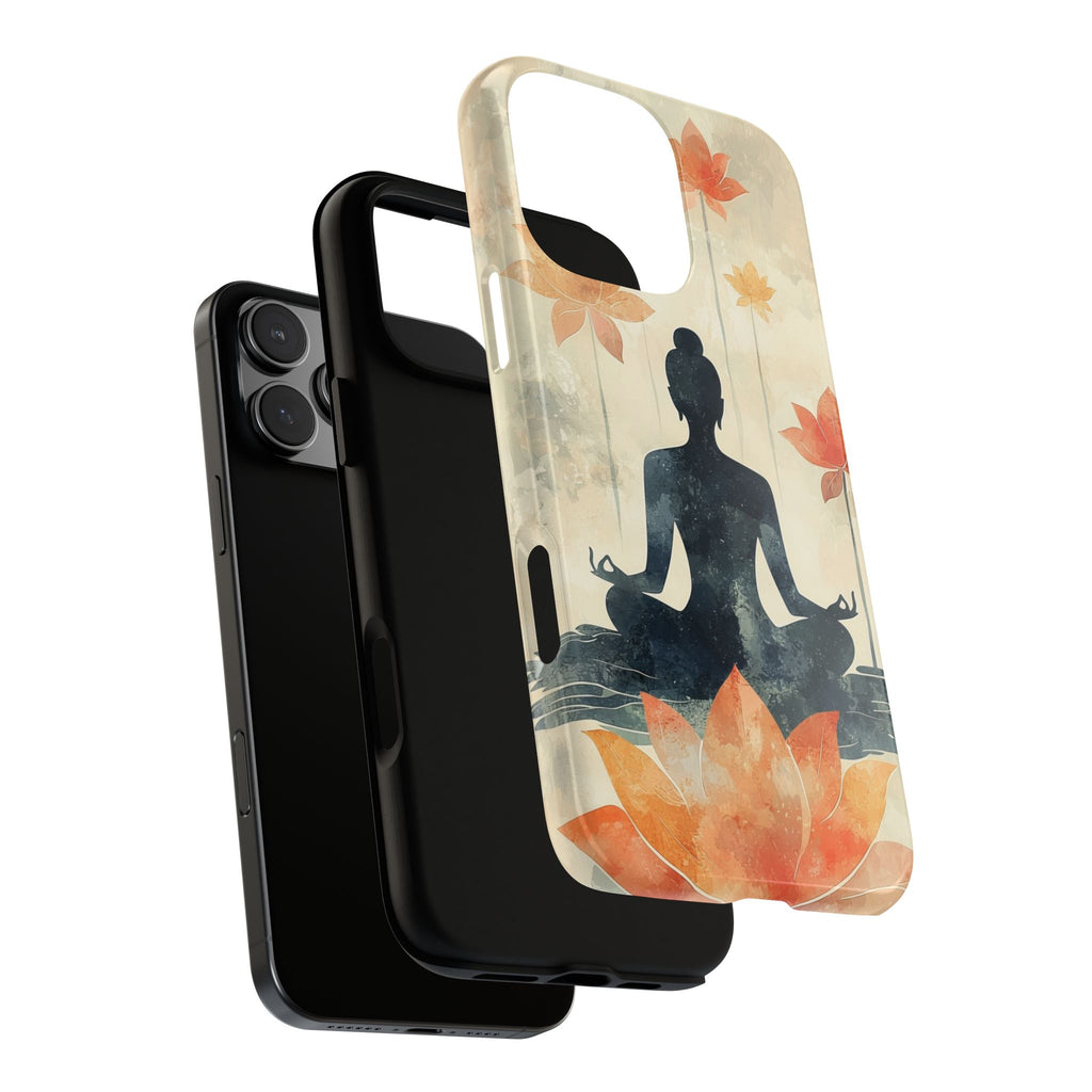 Yoga Lotus iPhone Case | Meditative Silhouette