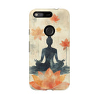 Yoga Lotus Google Pixel Case | Meditative Silhouette