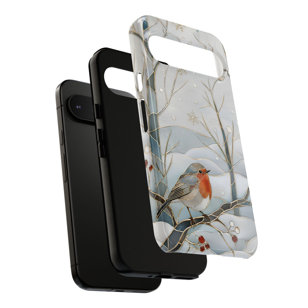 Robin Google Pixel Phone Case | Winter Bird Phone Case