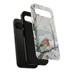 Robin Google Pixel Phone Case | Winter Bird Phone Case
