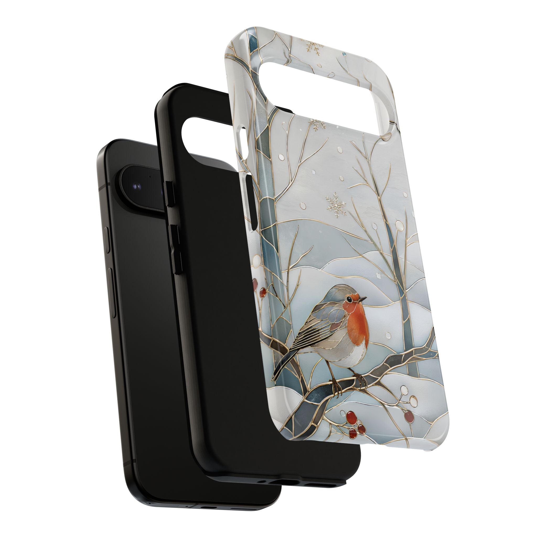 Robin Google Pixel Phone Case | Winter Bird Phone Case