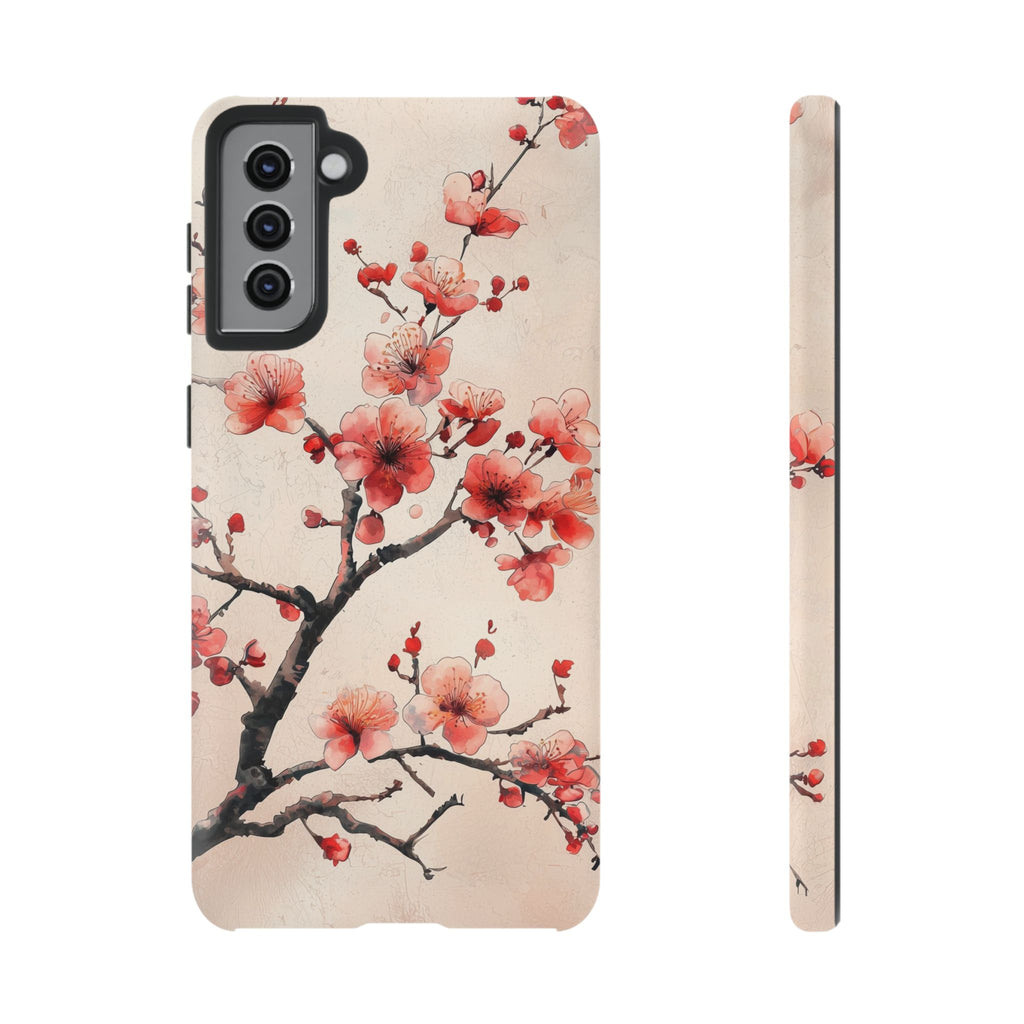 Cherry Blossom Samsung Galaxy Phone Case | Pink Blossom Branch Design