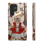 Custodia per Samsung Galaxy con motivo principessa gatto vintage