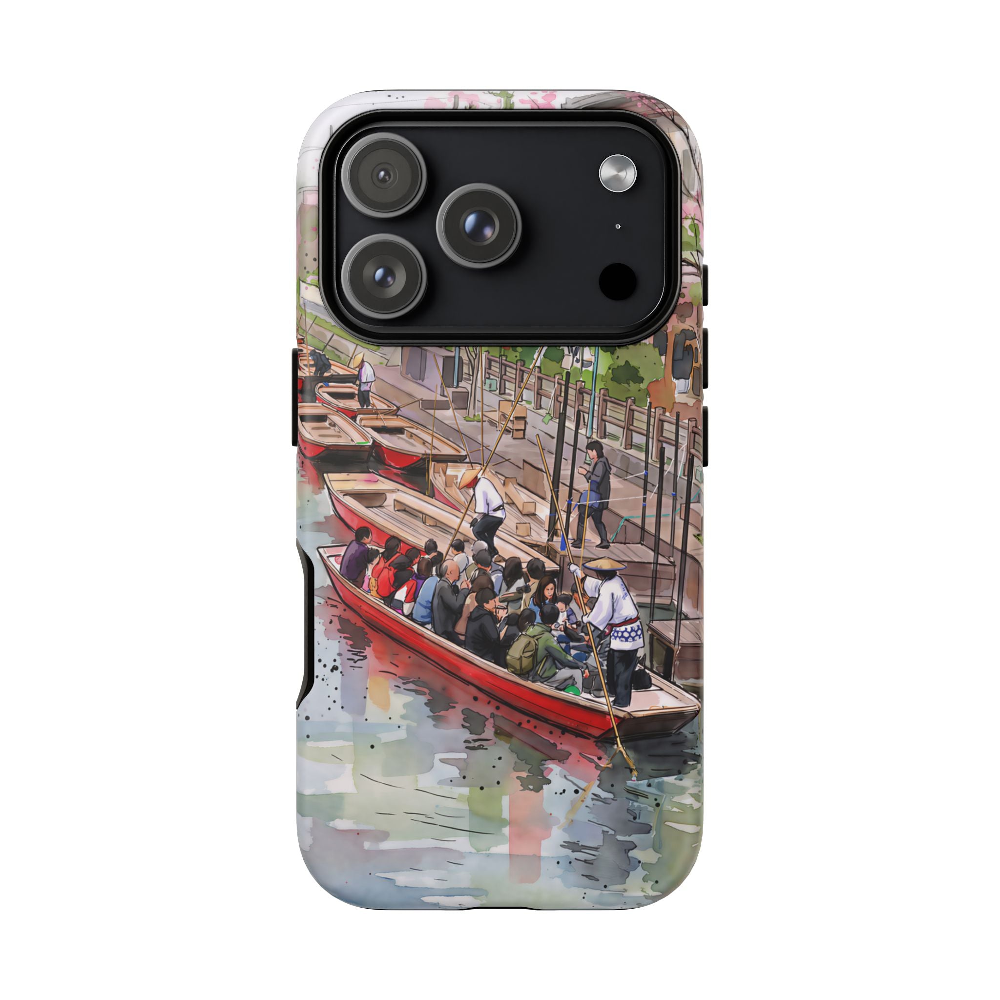 Japan Canal Boat Serenity | Art iPhone Case