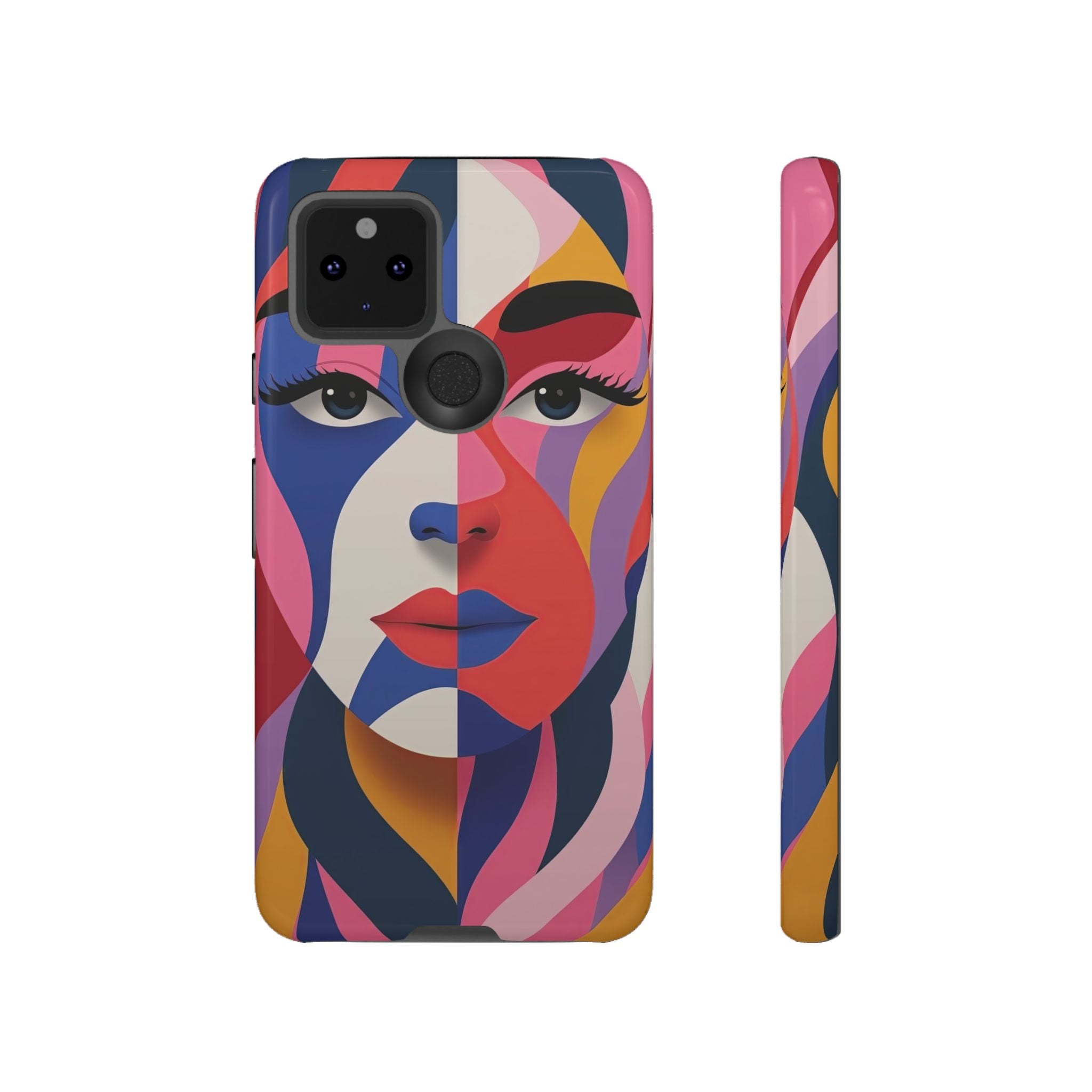 Abstract Colourful Face Google Pixel Case | Vibrant Pop Art