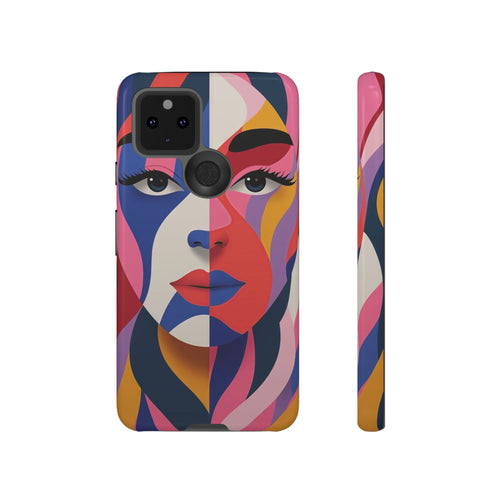 Abstract Colourful Face Google Pixel Case | Vibrant Pop Art