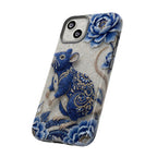 Asian Zodiac Rat iPhone Case | Blue & White Porcelain Art Slim Protective iPhone Case | Year of the Rat Gift