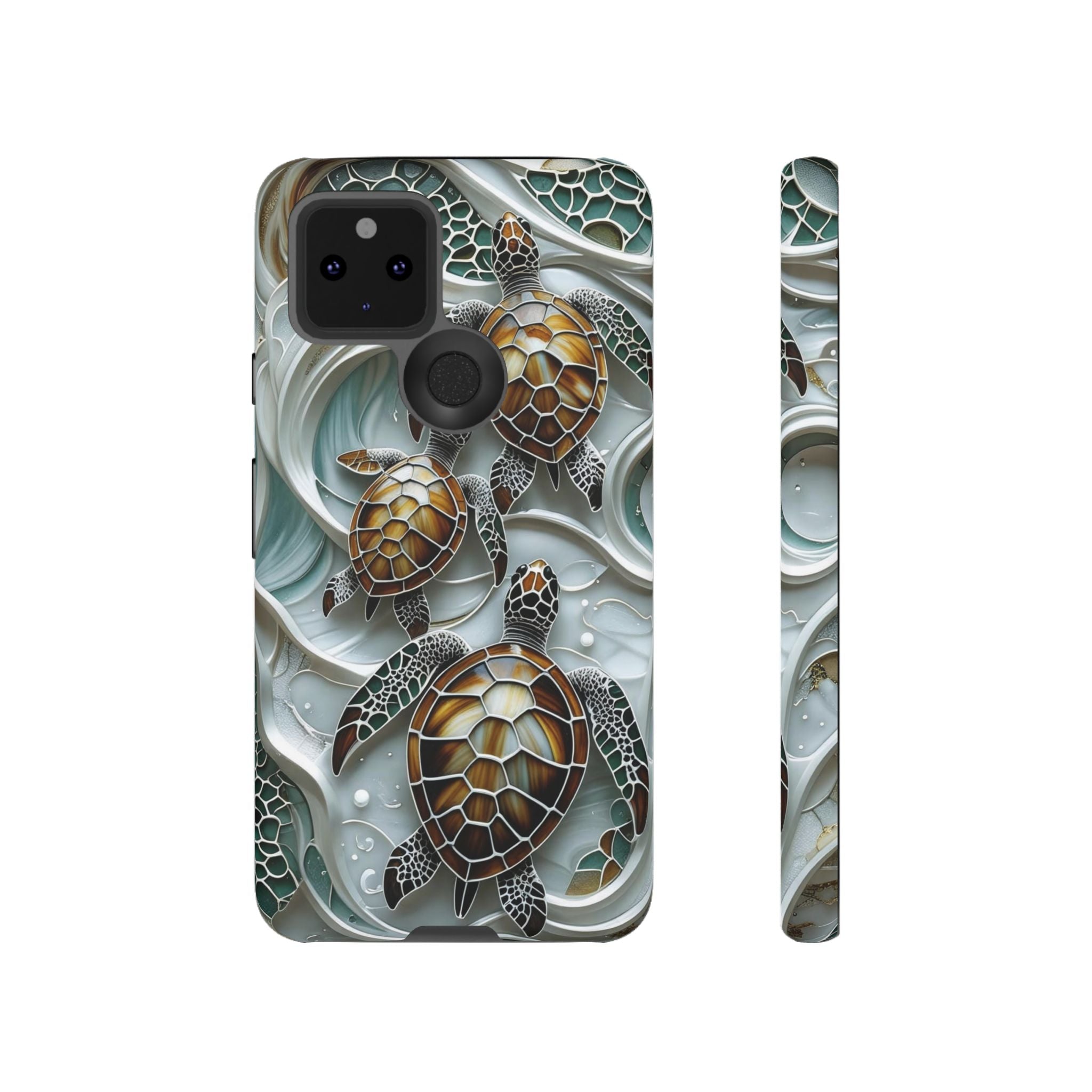 Sea Turtle Google Pixel Case — Ocean Waves Protective Phone Cover