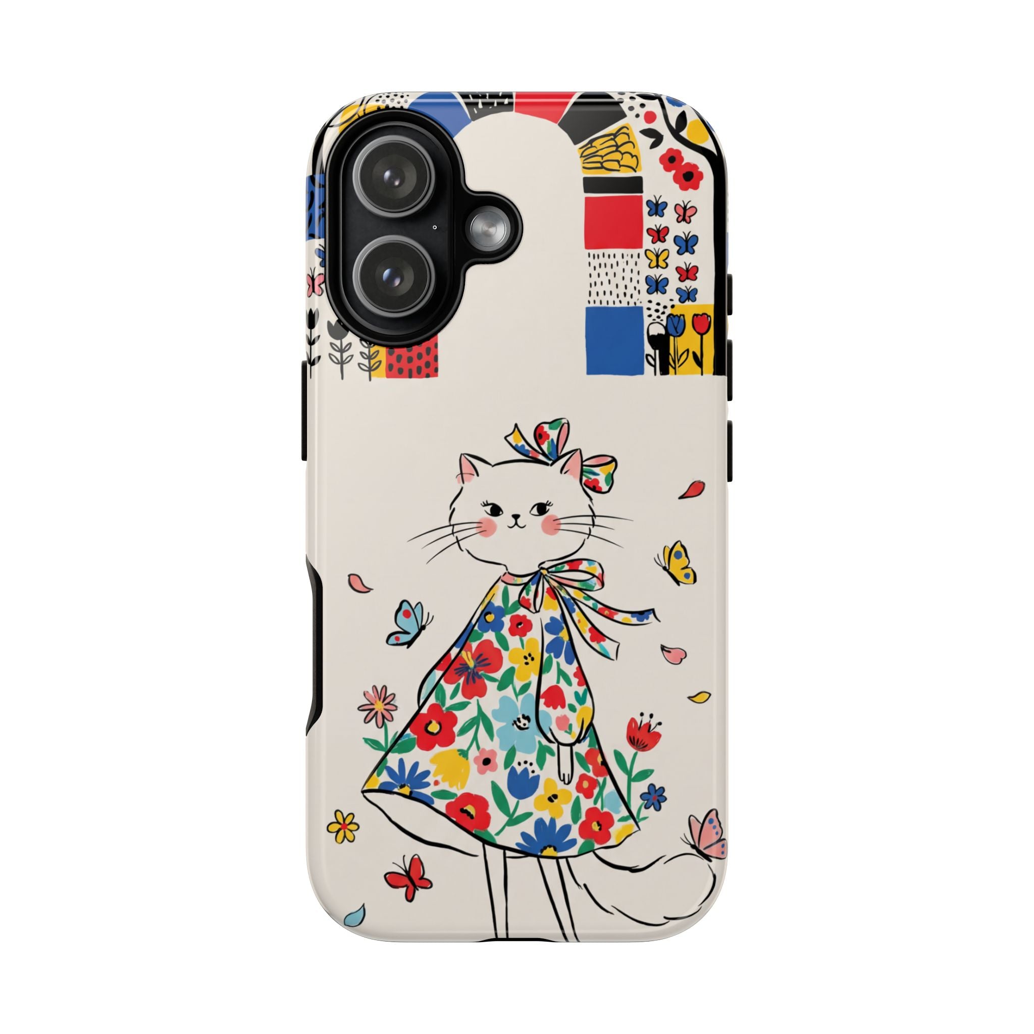 Floral Kitty iPhone Case | Cute Cat