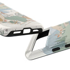 Scenic Picnic Google Pixel Phone Case | Vintage Bicycle & Mountain Illustration