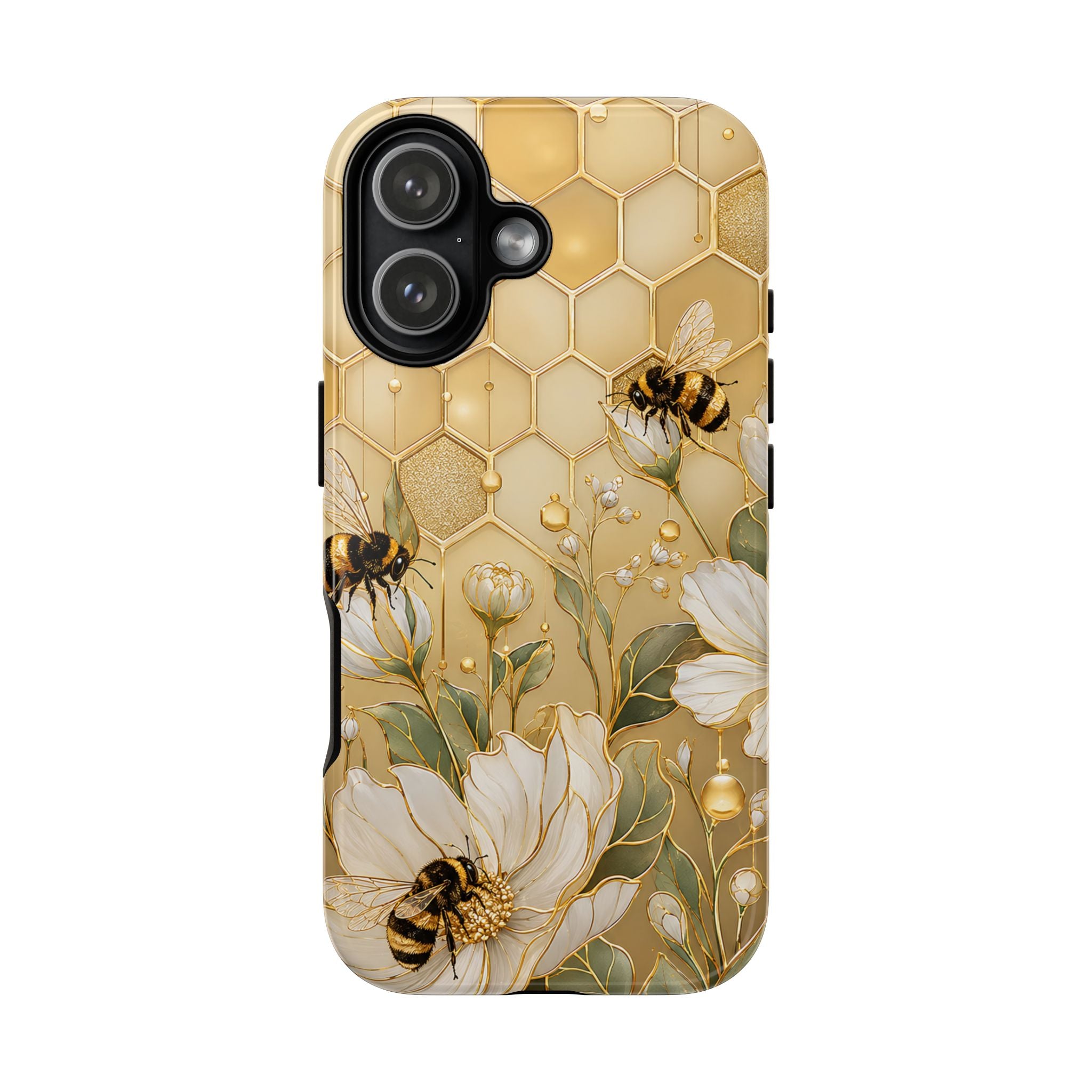 Bee Floral iPhone Case | Honeycomb Wildflower Cover
