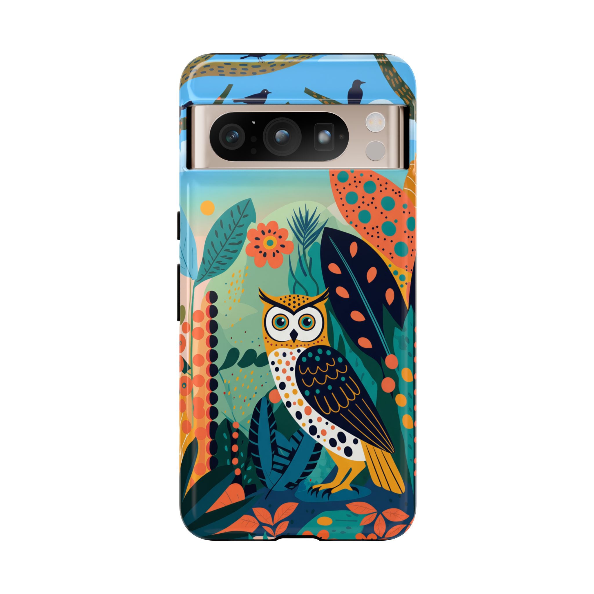 Botanical Forest Colourful Owl Google Pixel Phone Case