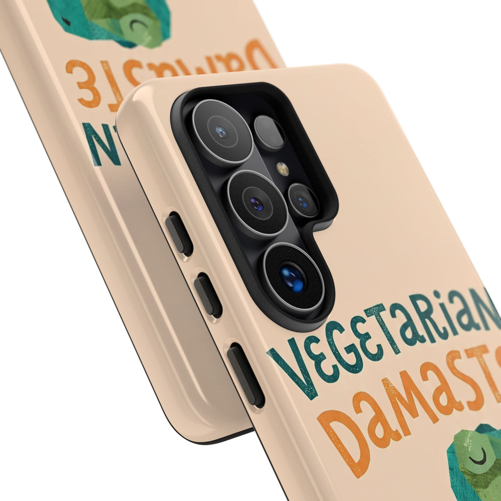 Cute Dinosaur Tough Samsung Galaxy Phone Case | Whimsical Meditating Dino Cover