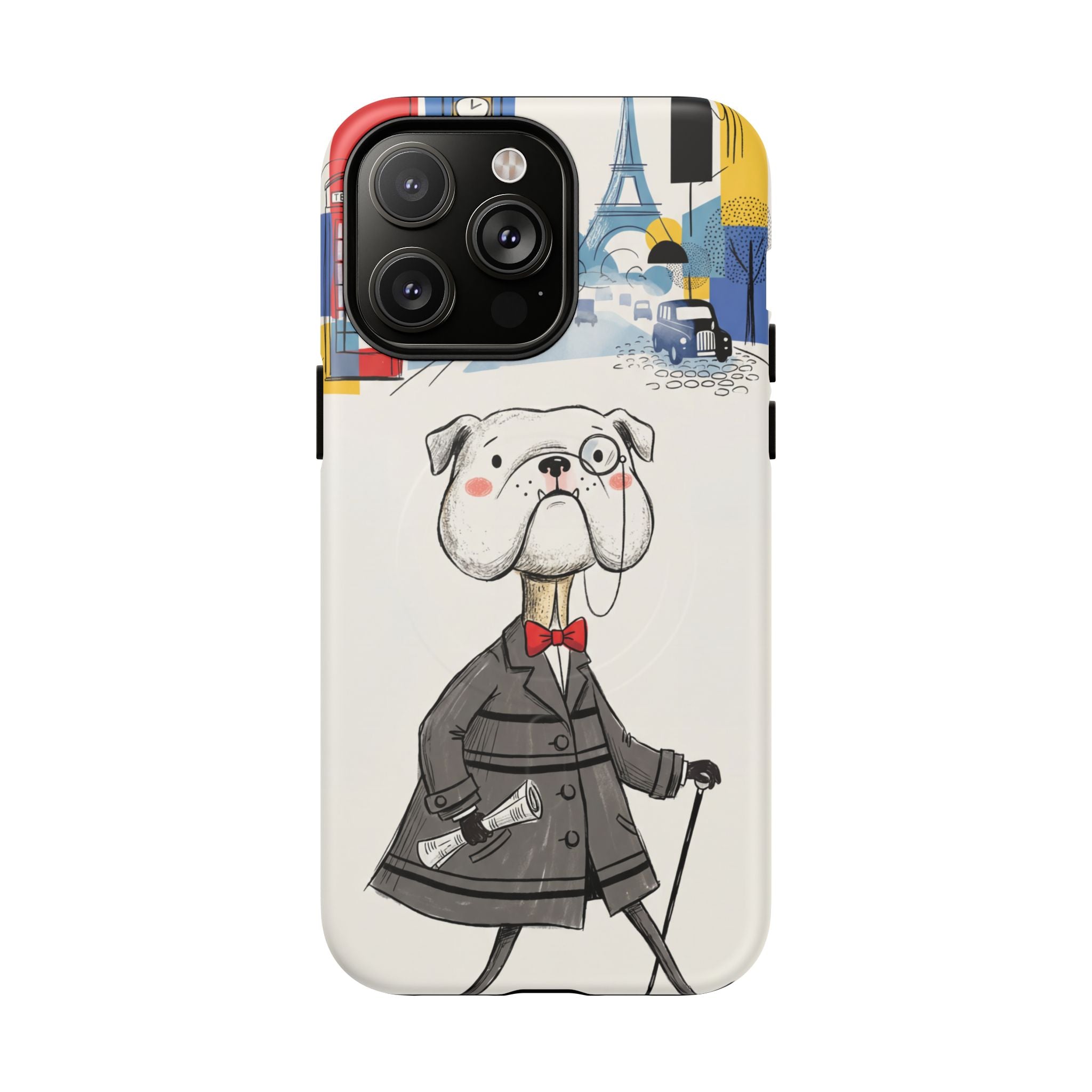 Vintage Dapper Gentleman Bulldog MagSafe iPhone Case