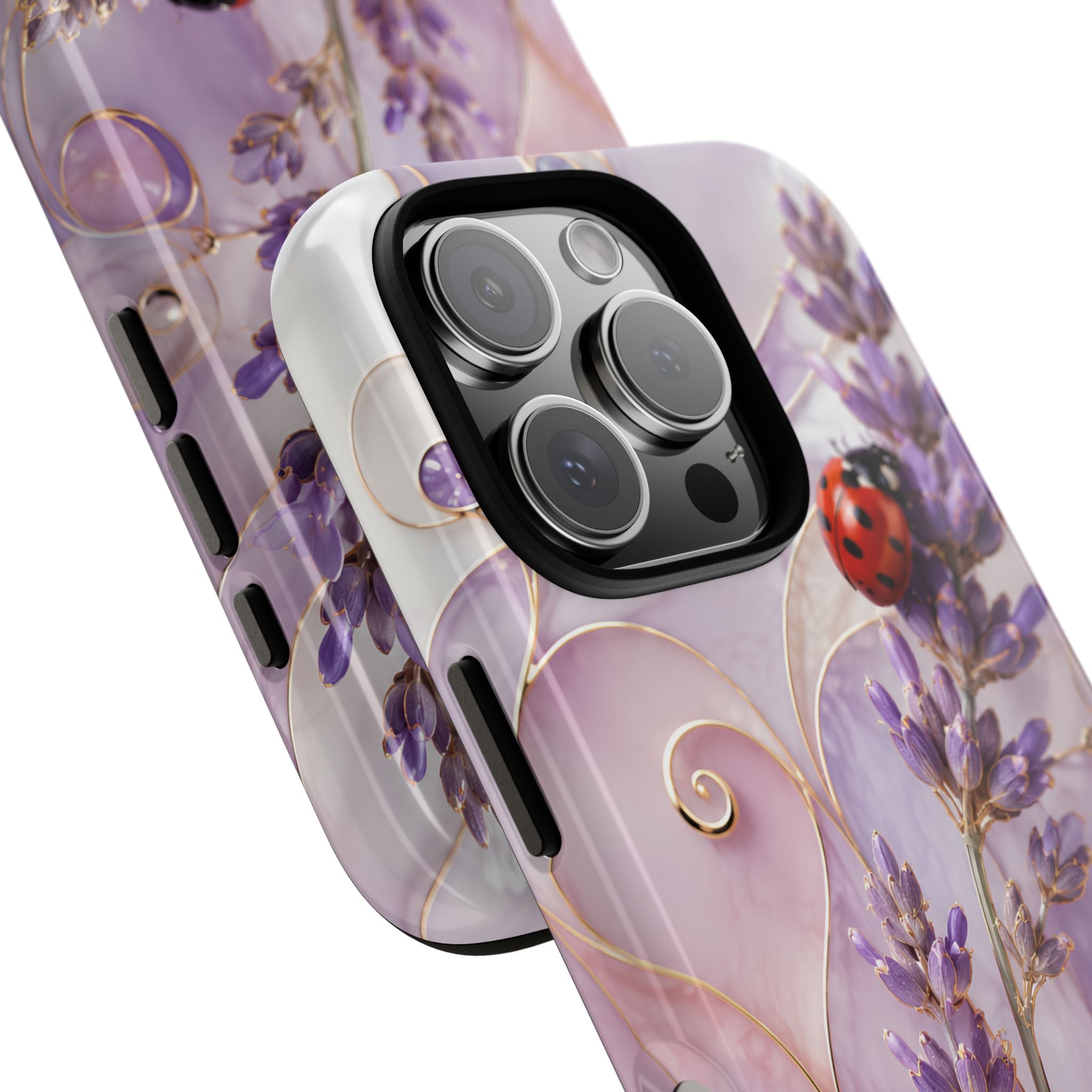 Lavender Ladybug iPhone Case | Floral iPhone Case