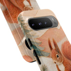 Winter Squirrel Google Pixel Phone Case | Woodland Animal Phone Case