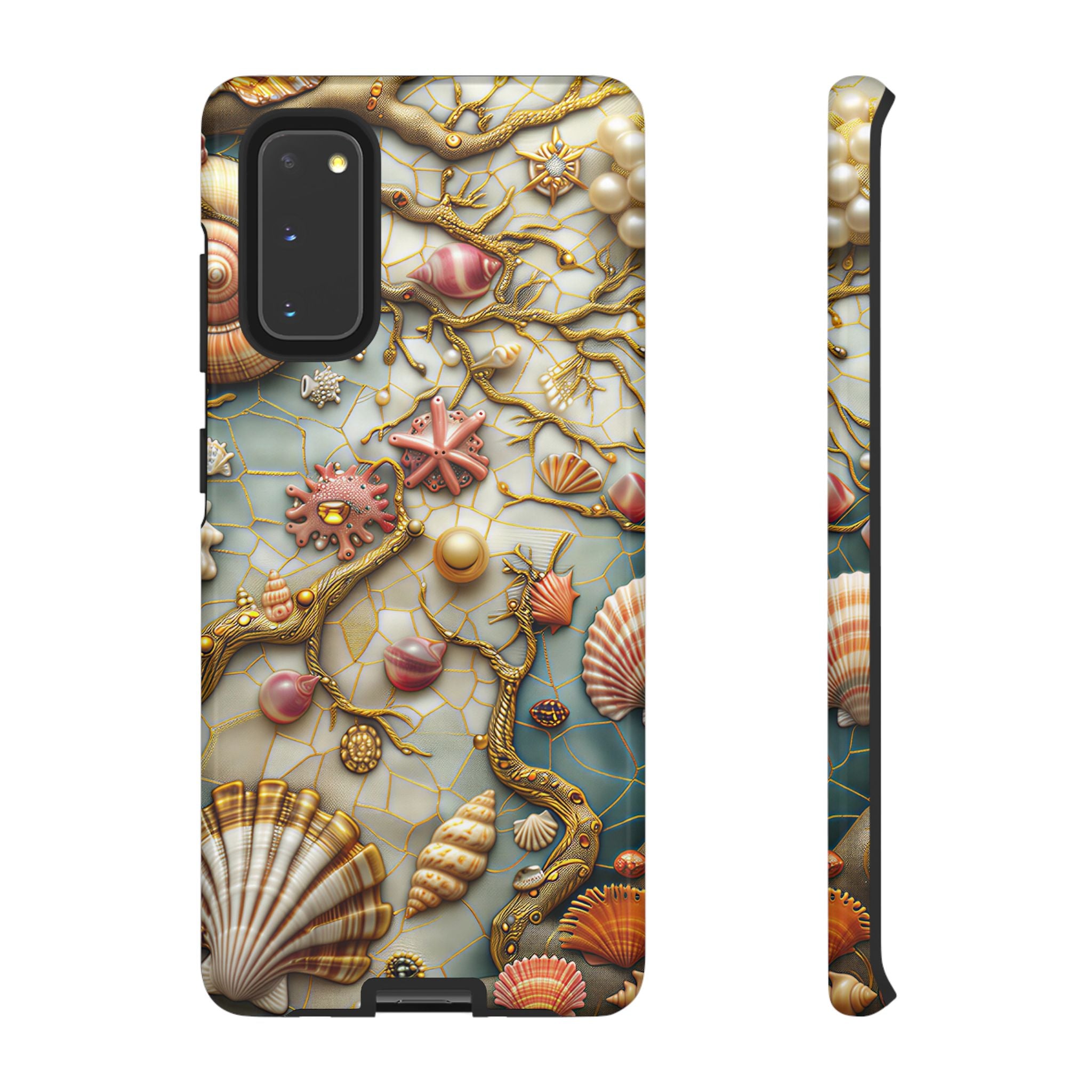 Decorative Seashell & Pearl Beach Design Samsung Galaxy Case