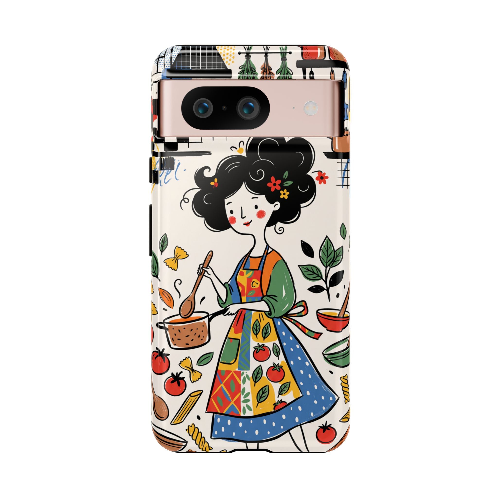 Whimsical Chef Kitchen Illustration Google Pixel Phone Case