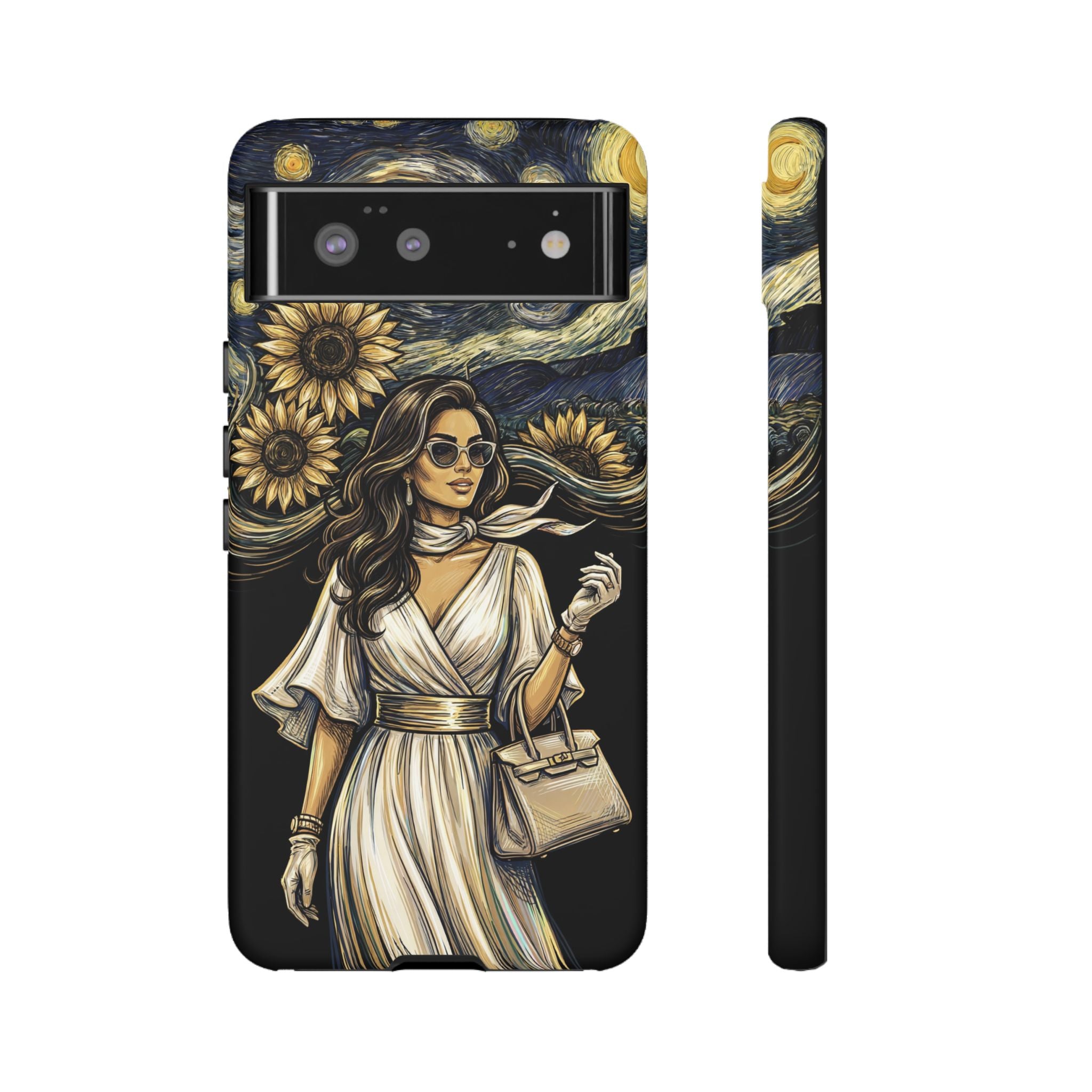 Van Gogh Night Sunflowers Google Pixel Phone Case | Chic Woman Art