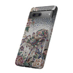 Gemstone Spider Moon Google Pixel Phone Case | Boho Floral Protective Tough Case