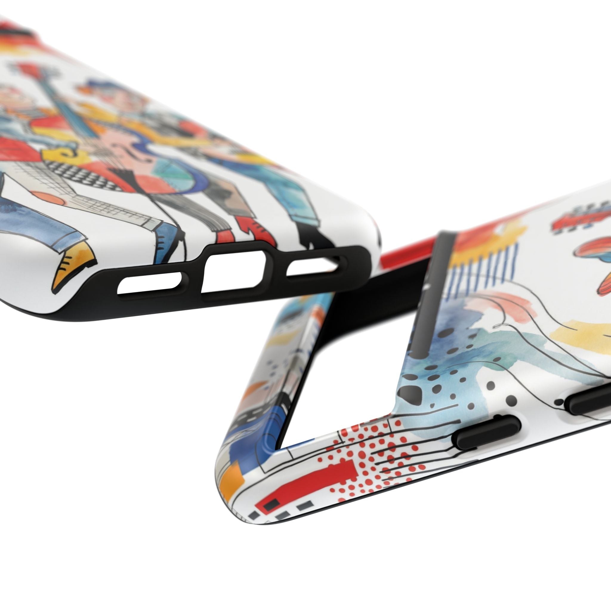 Musical Trio Illustrated Google Pixel Phone Case | Colorful Jazz Band Art Phone Cover