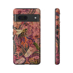 Vintage Floral Tough Google Pixel Phone Case | Boho Paisley Bee Cover