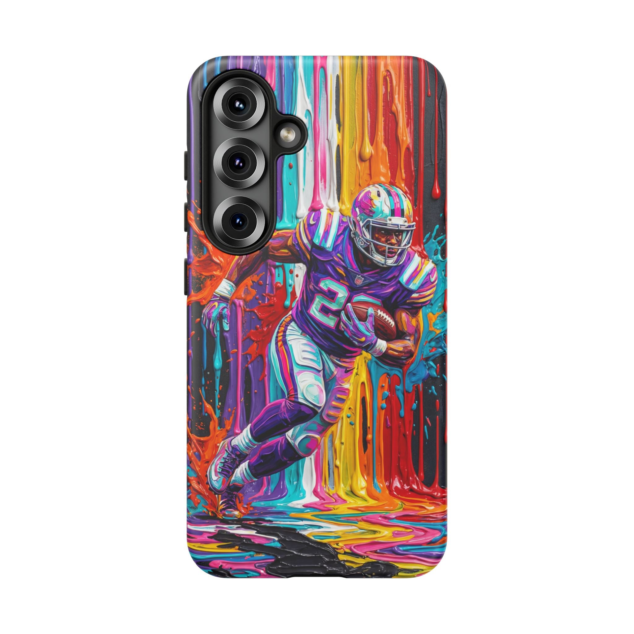 Vibrant American Football Runner Samsung Galaxy Phone Case