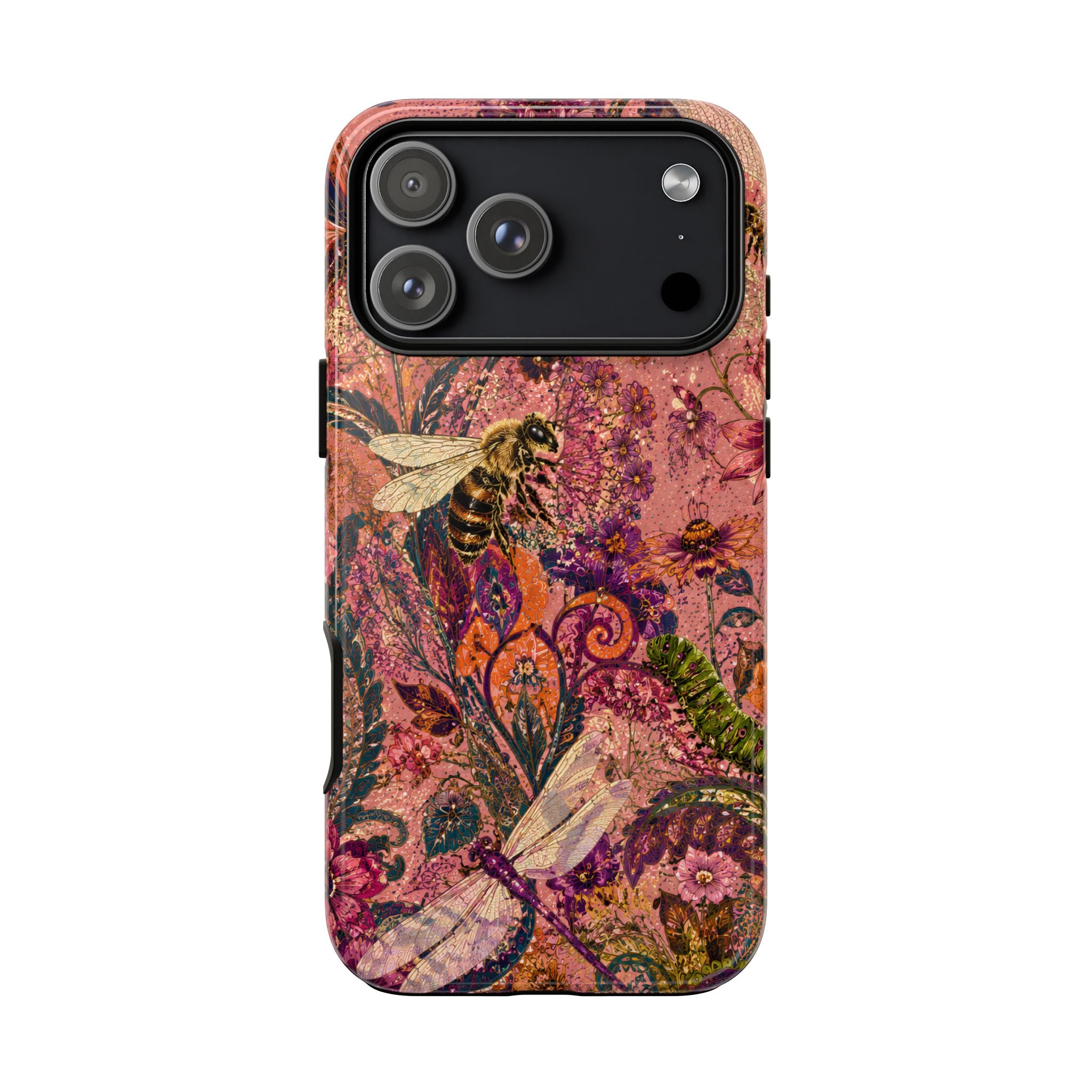 Vintage Floral Tough iPhone Case | Boho Paisley Bee Cover