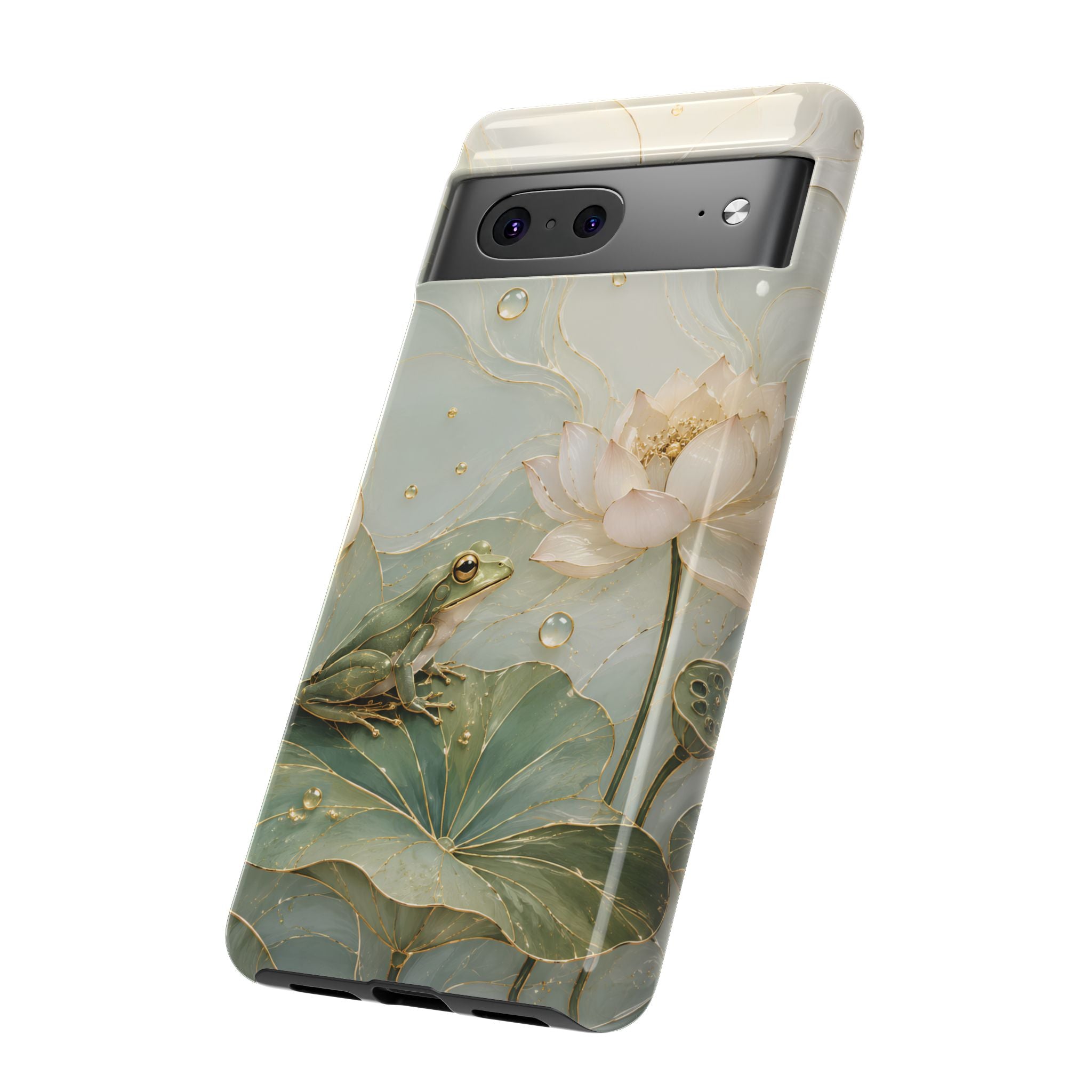 Lotus Frog Google Pixel Phone Case | Water Lily Phone Case