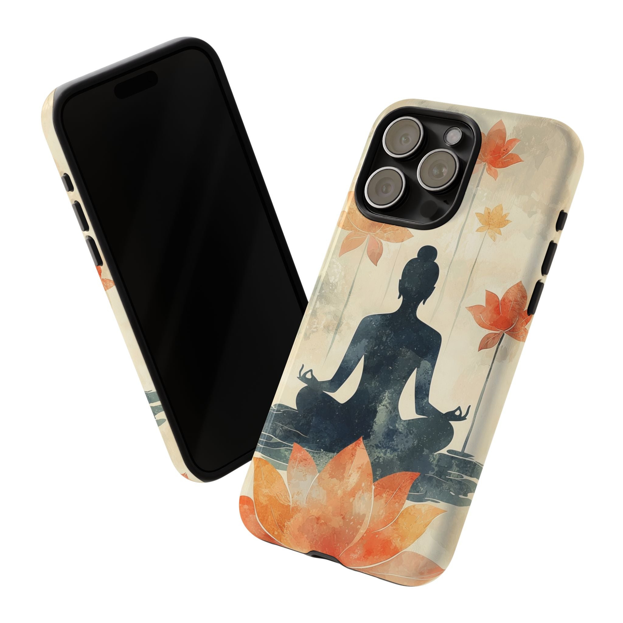Yoga Lotus iPhone Case | Meditative Silhouette