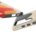 Abstract Retro Waves Samsung Galaxy Case | Colourful Modern Art