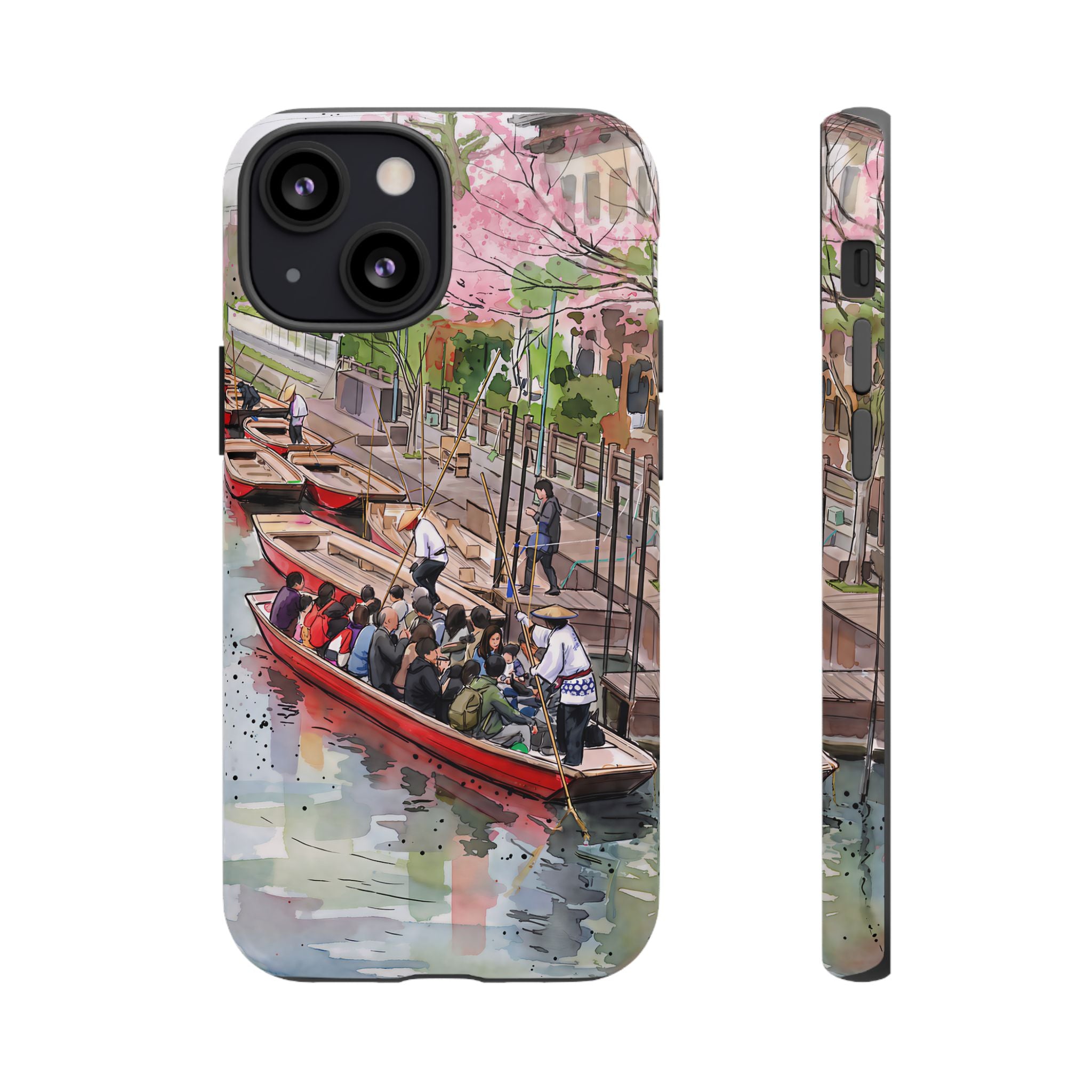 Japan Canal Boat Serenity | Art iPhone Case