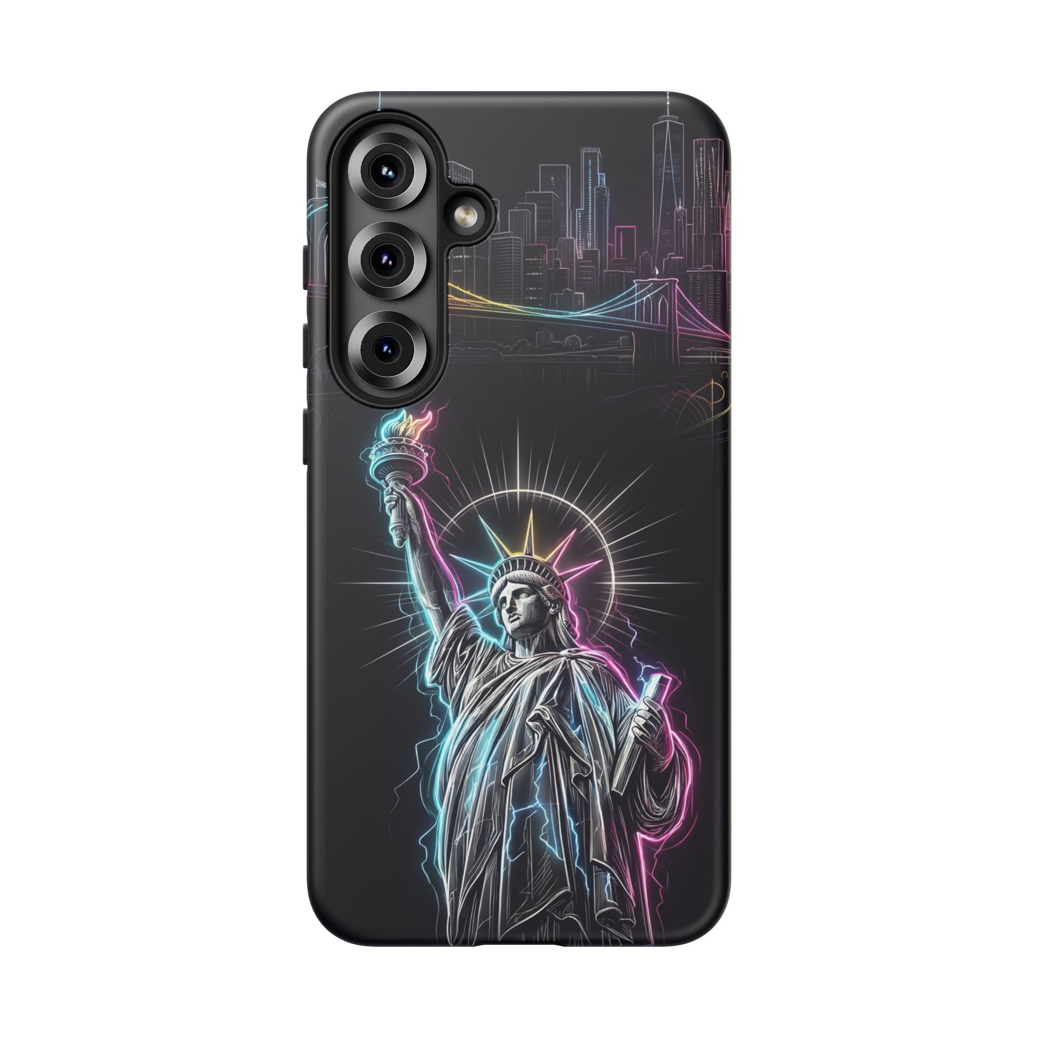Neon Statue of Liberty Tough Samsung Galaxy Phone Case