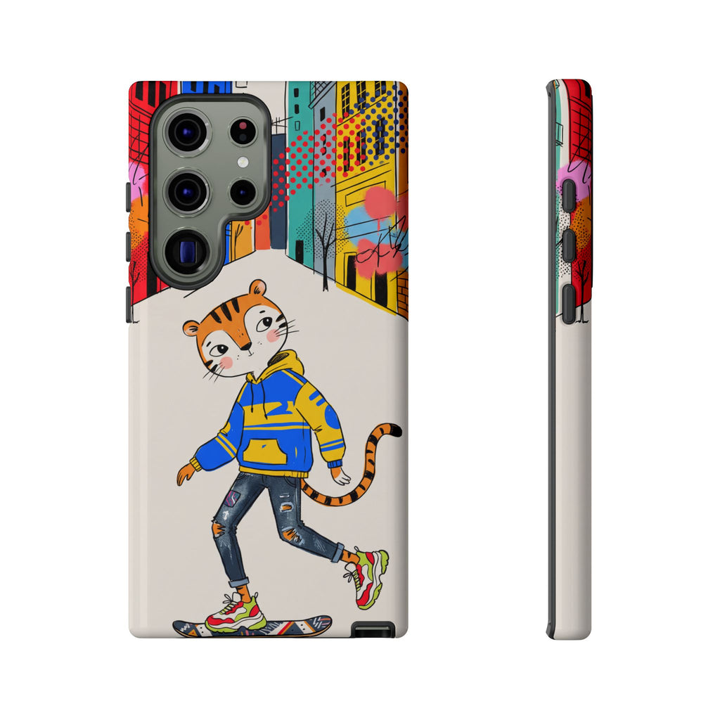 Skater Tiger Samsung Galaxy Phone Case