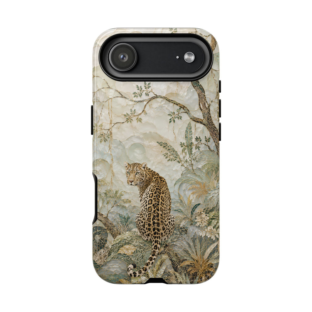 Leopard Floral iPhone Case | Vintage Botanical Phone Case