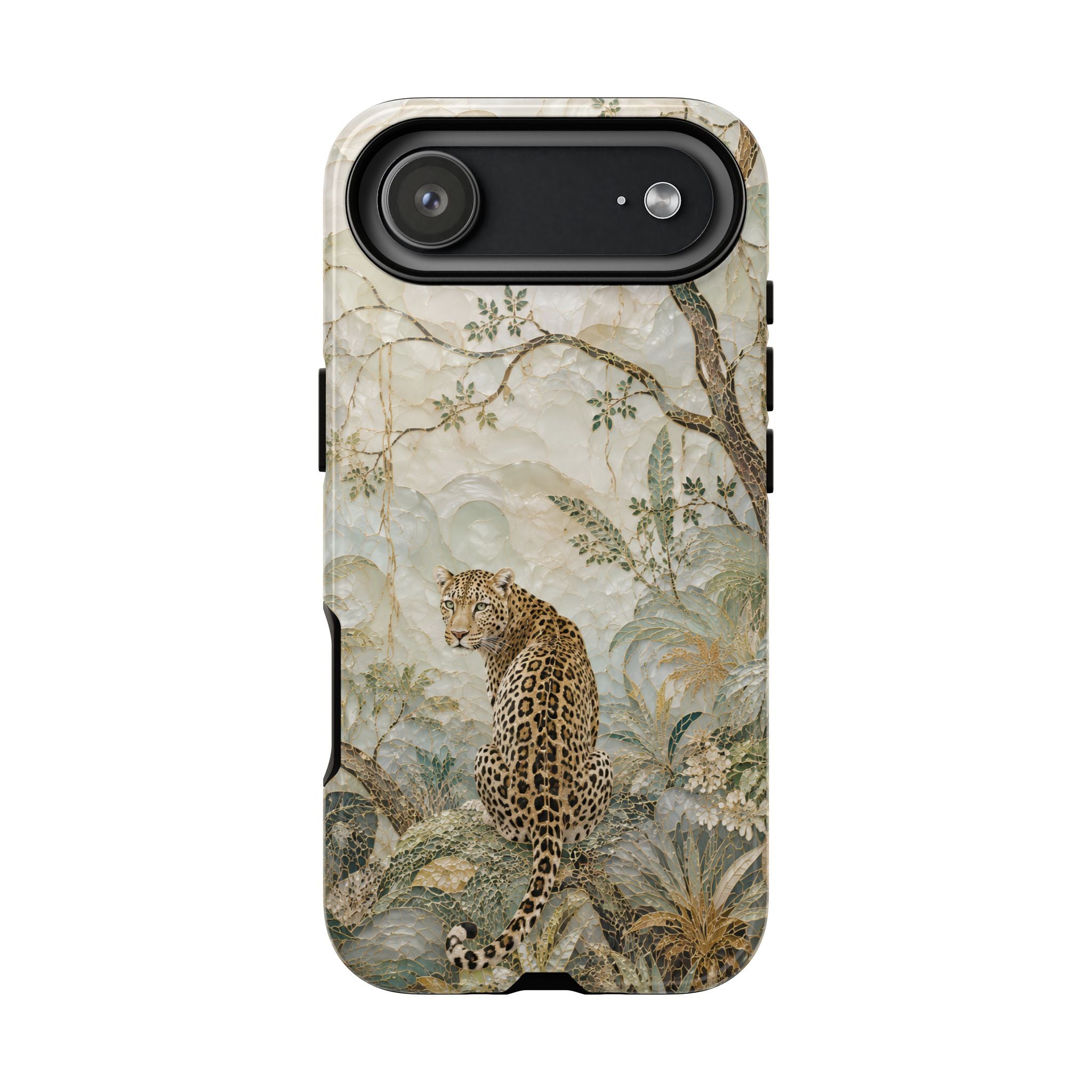 Leopard Floral iPhone Case | Vintage Botanical Phone Case