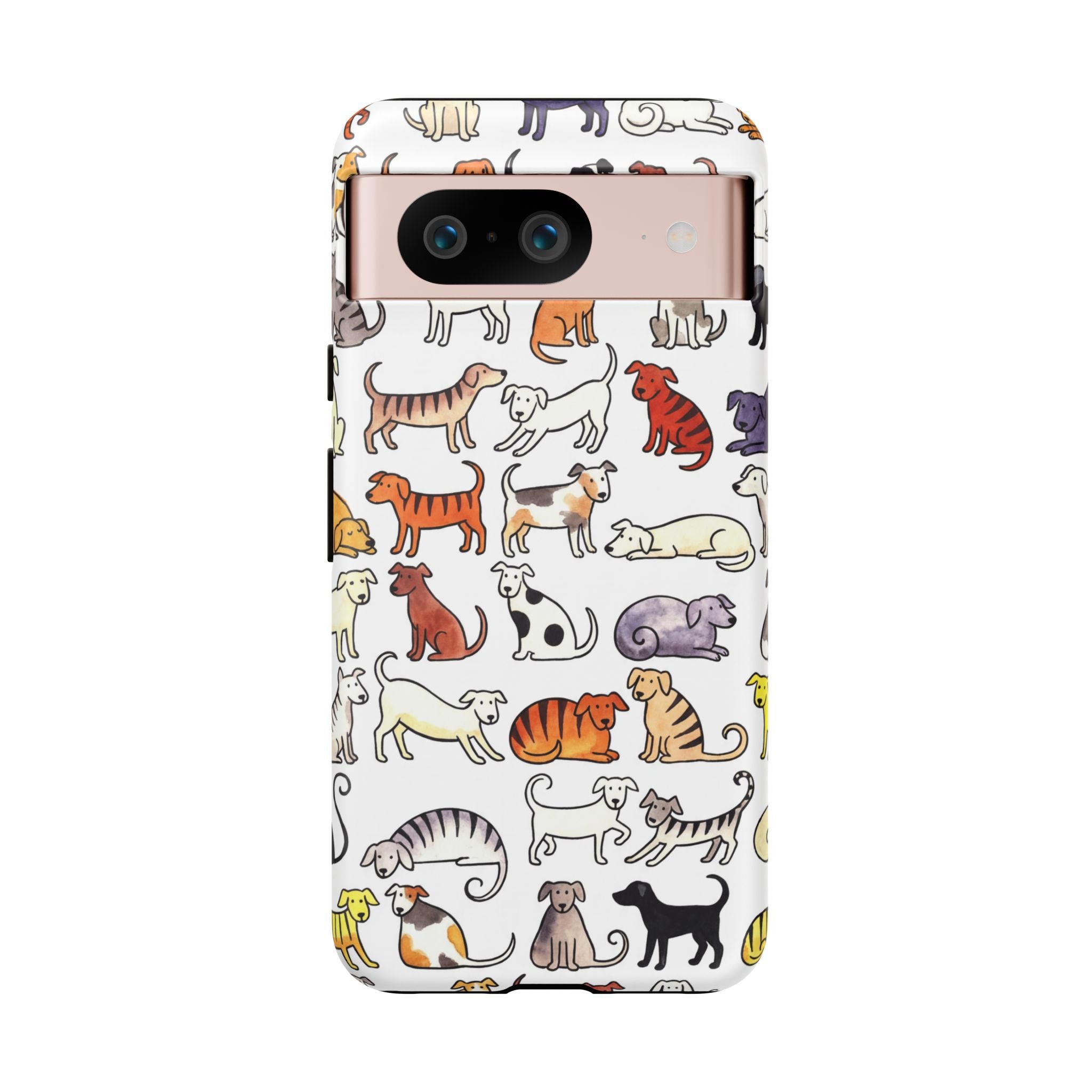 Dog Pattern Google Pixel Case | Cute Colourful Dogs