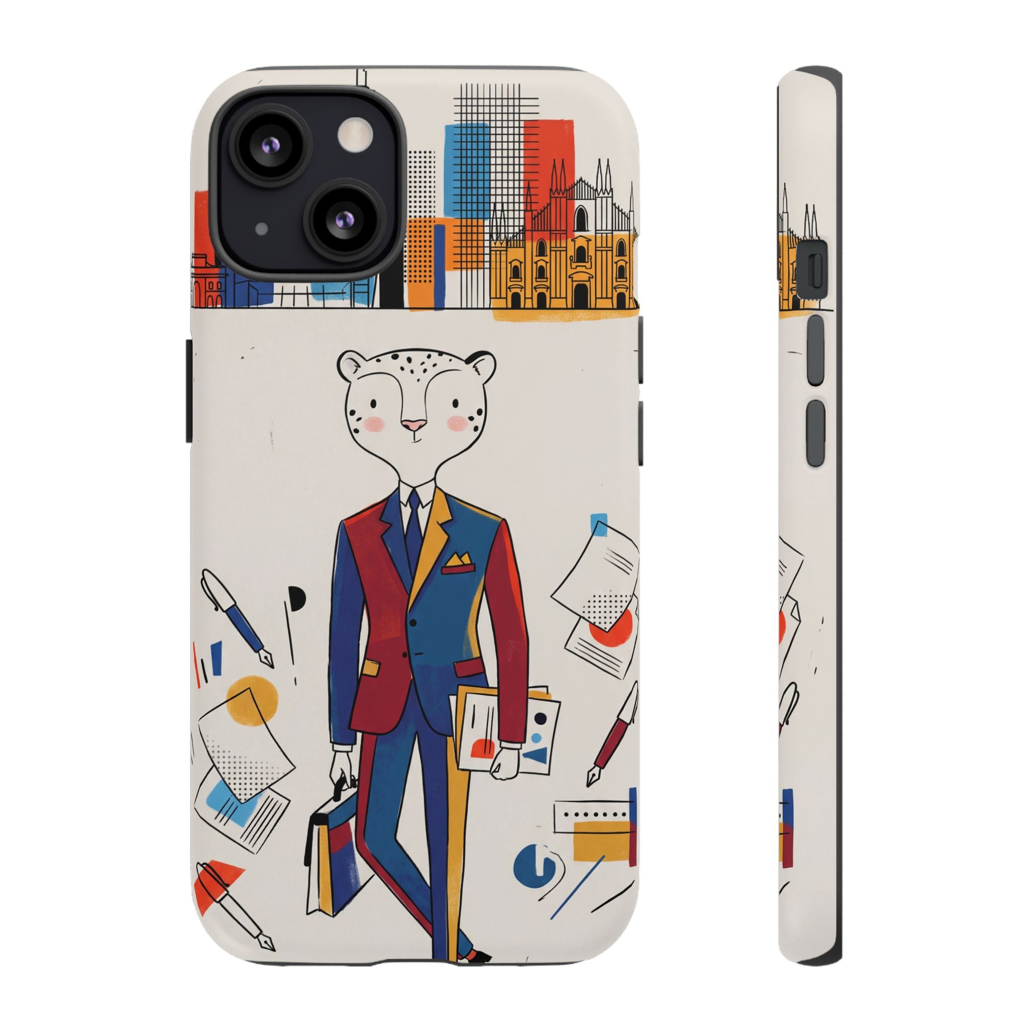 Leopard Executive Phone Case | Business Chic Illustrated