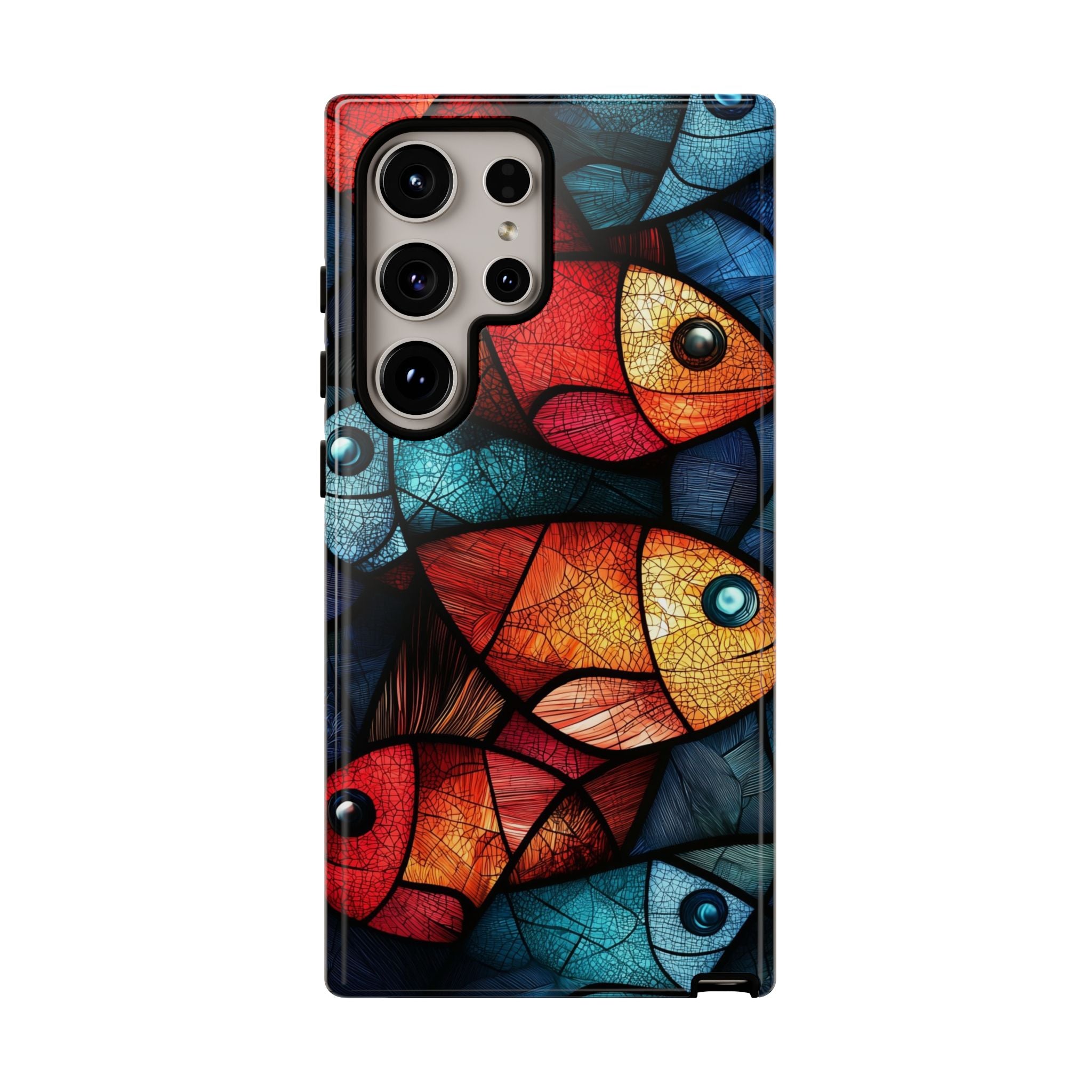 Fish Mosaic Tough Samsung Galaxy Case — Colourful Artistic Fish Pattern